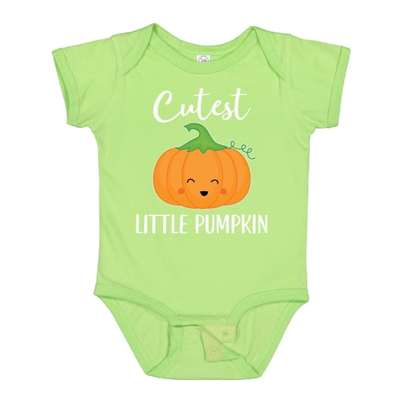 Inktastic Halloween Cutest Little Pumpkin Boys or Girls Baby Bodysuit