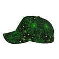 thumbnail image 5 of Fotbe Green Bright Web With Spiders Baseball Cap, Green Bright Web With Spiders Print Dad Hat,Outdoor Hat,Adjustable Sports Cap, Perfect For Activities, 5 of 9