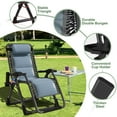 thumbnail image 3 of MOPHOTO 2 Pack Zero Gravity Chair Support 440lbs for Backyard Beach, Foldable Reclining Lounge Chair with Headrest & Cup Holder for Indoor Outdoor, Patio Recliner Folding Reclining Chair, 3 of 9