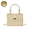 White, variant on Woven Paper Rope Handbag with Detachable Chain Strap for Women Summer Casual Crossbody Purse Boho Style Travel Beach Bag