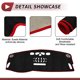 thumbnail image 3 of Cubierta de tablero única para AUDI Q7 2017-2020, alfombrilla de tablero interior, negro rojo, suede, silicona, 3 of 6