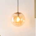 thumbnail image 4 of SAFAVIEH Cyril LED Amber Glass Pendant Light with Amber Shade, 4 of 8