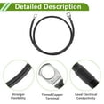 thumbnail image 4 of Cable de inversor de batería universal de 3/8" terminal 8 AWG negro 2.5 pies cable de batería cobre estañado 1 pc, 4 of 7