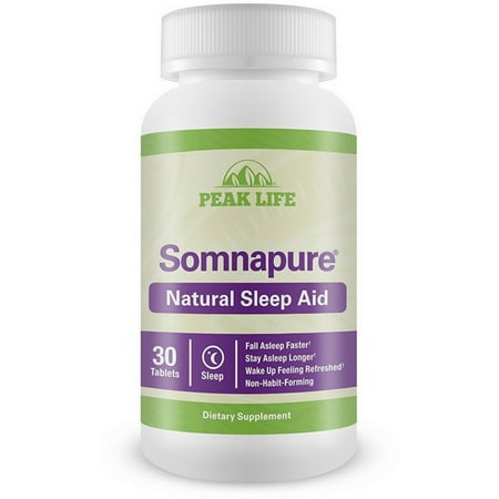 Peak Life Somnapure Natural Sleep Aid Sleep Tablets, 30 count