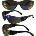 thumbnail image 5 of Global Vision Rider Safety Motorcycle Riding Sunglasses Black Frame Blue Mirror Lens Z87.1, 5 of 5