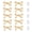 10pcs, variant on 10 Pack Gold Bow Cabinet Pulls, Zinc Alloy Decorative Drawer Handles, Light Luxury Bow Shape Knobs for Wardrobe, Dresser, Cabinet, Bookcase, 2.76" x 1.97" x 0.91"