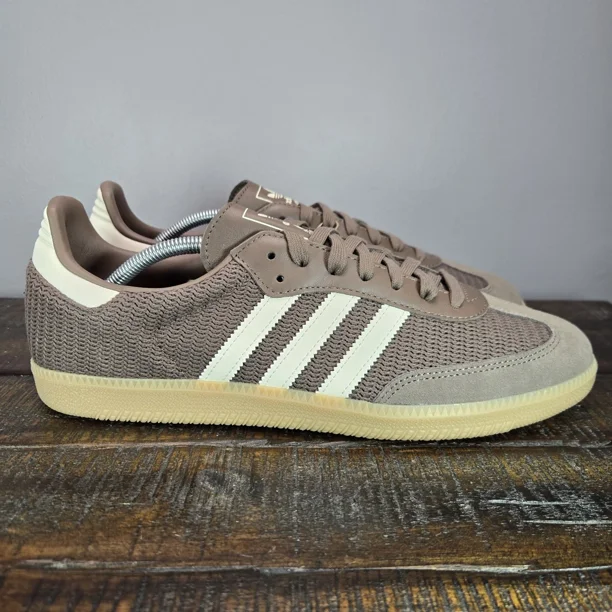 Ad-id-as Samba OG Mens Size 12 Low Top Shoes Sneakers Brown White JI3184