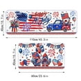 thumbnail image 3 of Binwennn en Girls Blanket Womens Blankets Fourth Of July Kitchen Rugs Set 2 Pieces Independence Day Non Kitchen Floor Rug And Mat Red Blue Kitchen Runner Rug Mat For Indoor Home Kitchen, 3 of 7