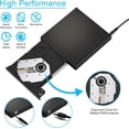 thumbnail image 3 of External CD DVD Drive USB 2.0 Slim Protable External CD-RW Drive DVD-RW Burner Read / Writer Player For Laptop Notebook PC Not Recorded, 3 of 5