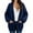 Blue, variant on Women Oversized Chunky Open Front Cardigan Sweaters Cable Knit Long Sleeve Cardigans Outwear Coats