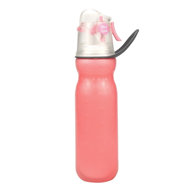590ml 20.8fl Oz Summer Exercise, Drinking Water Remove Heat, Double Layer Keep Cold, Spray Water Cup, Outdoor Sports Water Cup, Creative Gift