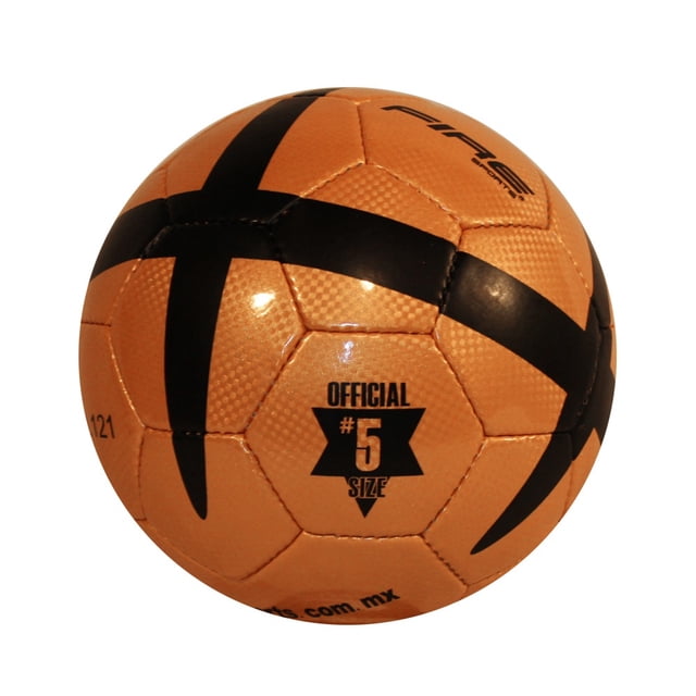 Paquete 10 Balones de Fútbol Fire Sports Cosido No.5 Dorado