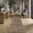 thumbnail image 2 of BERTHMEER 3'×12' Runner Rugs for Hallway Kitchen Entryway Bedroom Bathroom Entrance Oriental Floral Vintage Farmhouse Machine Washable Non-slip Traditional Distressed rugs, Golden Brown, 2 of 5