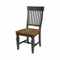 thumbnail image 3 of Vista Solid Wood Slat Back Chair - Set of 2 Chairs in Hickory/Washed Coal, 3 of 9
