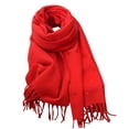 thumbnail image 2 of Holiday Gifts! Titcea Winter Scarf for Women Thicken Tassels Solid Color Shawls Wraps Windproof Warm Outdoor Cold Protection Scarves, 2 of 3