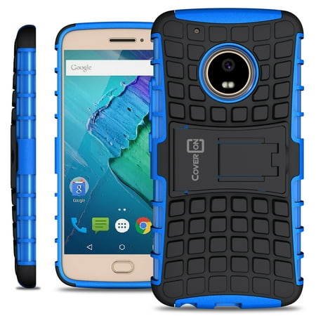 CoverON Motorola Moto X (2017 Version) / G5 Plus Case, Atomic Series Slim Protective Kickstand Phone