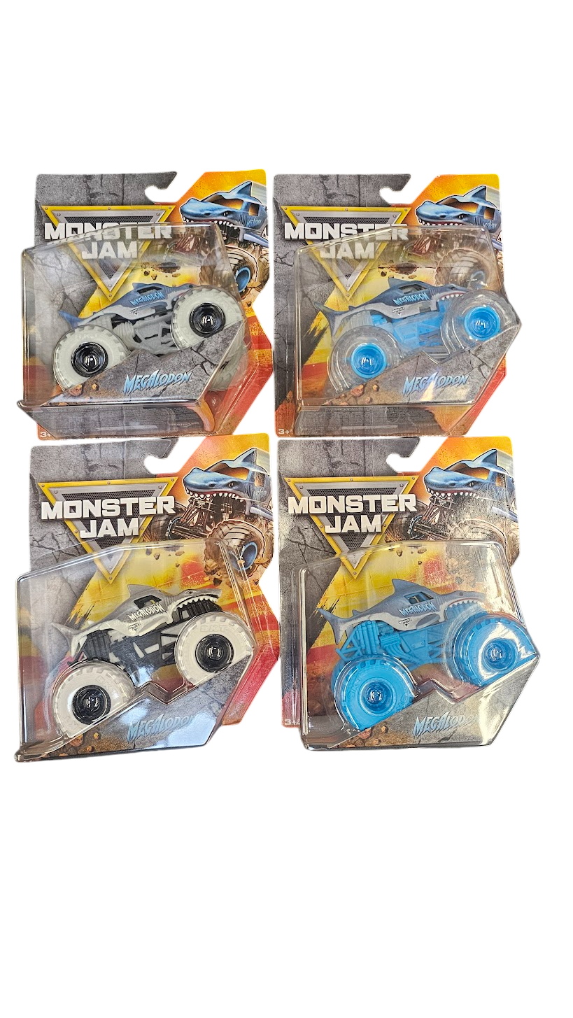 Monster Jam Pit Party Carrying Case, Includes 10 Trucks, Fits 15