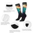 thumbnail image 3 of Logiee Colorful Flower Bird Print Gift Stocking Stuffers,Adult Stockings,Novelty Socks,Funny Socks Birthday Running Walking Sleeping, 3 of 6