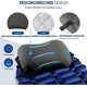 thumbnail image 4 of Almohada inflable de viaje para acampar Hikenture con funda de cojín extraíble, almohada ergonómica, almohada cervical cómoda para viajes/exteriores, almohada inflable de viaje, 4 of 5