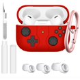 thumbnail image 1 of wonima11 AirPods Pro Case Cover with Cleaner Kit,Classic Handheld Game Console Design Soft Skin Silicone Protective Case for AirPods Pro 2nd/1st Generation 2023/2022/2019-Red, 1 of 1