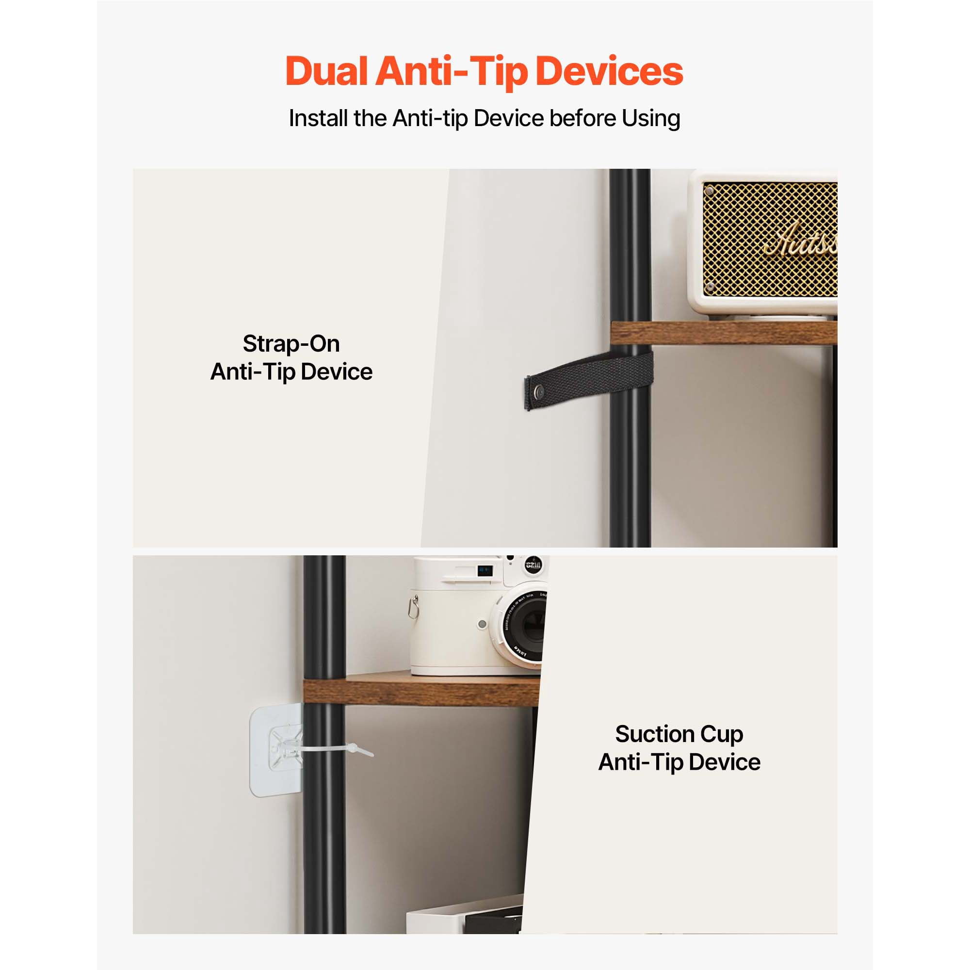 KFFKFF 5-Tier Corner Shelf with LED Lighting, 65.4" Tall Storage Unit with Cabinet, Multi-Color Display Controlled by Remote or App for Bedroom, Living Room, or Office