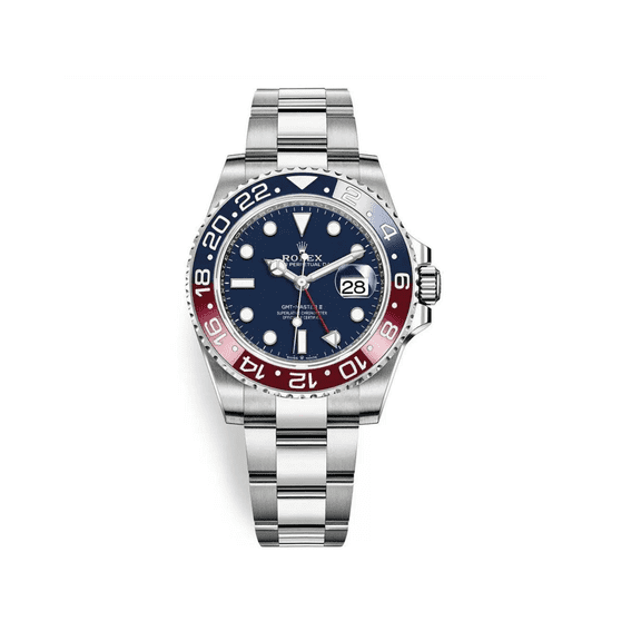 Pre-Owned Rolex GMT-Master II Pepsi 18k White Gold with Blue Dial Ref. 126719BLRO