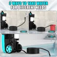 thumbnail image 4 of Electric Pressure Washer 4500PSI MAX 2.8GPM Pressure Washers Powered with 20 FT hose and 35 FT power cord, 4 Nozzle and Foam Cannon, Powerwashers Cleaner Machine for Home, Cars, Blue, 4 of 6