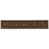 Whitehall Products 1076OB Standard Wall One Line Arch Extension Address Plaque, Oil Rubbed Bronze