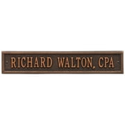 Whitehall Products 1076OB Standard Wall One Line Arch Extension Address Plaque, Oil Rubbed Bronze