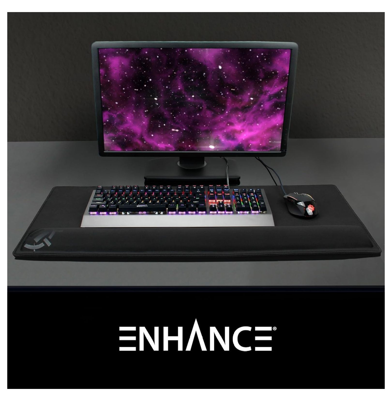 Large Mouse Pad with Wrist Rest - XXL Gaming Desk Pad