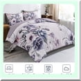 thumbnail image 3 of Floral Dream Queen Comforter Set - Soft Microfiber Bedding - All Season Comforter with 2 Pillowcases - White Background, 3 of 4