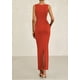thumbnail image 2 of Vestido midi PRETTYGARDEN, ajustado fruncido de verano 2025 para mujer, 2 of 9