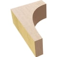 thumbnail image 6 of 2"W x 4"D x 6"H Classic Stockport Rough Cedar Woodgrain TimberThane Corbel, Primed Tan, 6 of 6