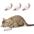 thumbnail image 1 of Uxcell Bite Resistant Catnip Playing, Durable and Interesting, Simulated Mouse Cat Teeth Chew Playing Catnip Filled (Colorful, 3 Pcs), Intended for Bedroom / Balcony (5.5 x 3.3cm), 1 of 7