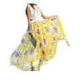 thumbnail image 3 of BOHO Hippy Women Summer Floral Long Maxi Skirt Dress, 3 of 6