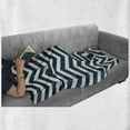 thumbnail image 6 of Navy Soft Flannel Fleece Throw Blanket, Zigzag Chevron Geometrical Design Lines Sea Waves Inspired Artwork Print, Cozy Plush for Indoor and Outdoor Use, 50" x 60", Navy Blue and White, by Ambesonne, 6 of 6