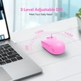 thumbnail image 6 of TECKNET Wireless Mouse, 2.4G Quiet Computer Mouse with USB Receiver, 4 Buttons Portable Cordless Mice for Chromebook, Laptop, PC, Mac, 800/1200/1600 DPI, 6 of 8