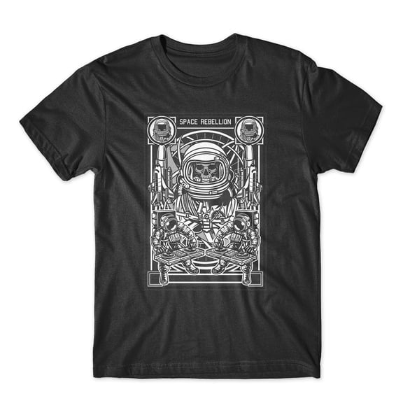 Mighty Circus Space Rebellion T-Shirt 100% Cotton Premium Tee NEW - Black, Large