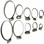 Ideal Clamp Products 671755J Assorted Stainless Steel Clamps - 10 Piece