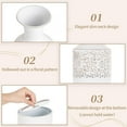 thumbnail image 2 of Sziqiqi Floor Vase Tall White Vases: Extra Large Metal Flower Vase Set of 3 Big Vases for Home Decor Living Room Decorative Vintage for Pampas Grass Feathers Twigs Branches Dried Flowers, 2 of 8