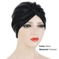 thumbnail image 7 of Turbans for Women Soft Pre Tied Knot Fashion Pleated Turban Cap Beanie Headwrap Sleep Hat, 7 of 7