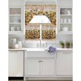 thumbnail image 3 of Orange Yellow Pumpkin Fall Swag Curtains for Living Room/Bedroom Windows, Thanksgiving Botanical Plaid Rustic Kitchen Curtains and Valances Set 36 Inch Length, Swags Valance Curtain Panels, 3 of 5
