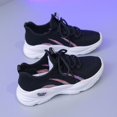 thumbnail image 3 of 2022 Zapatos deportivos casuales de verano para mujer, zapatos de mujer de malla transpirable, zapatillas blancas con cordones, colores beige, negro y blanco, 3 of 5