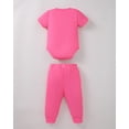 thumbnail image 5 of KIMI BEAR Newborn Baby Girl Layette Set Shower Gift Essential Clothes 4 Packs Rompers Pants Sleeper Gown with Hats Mittens Outfits Set Essentials Clothing Pink NB, 5 of 9