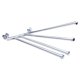 thumbnail image 4 of Toallero de pared de acero inoxidable con 4 soportes giratorios para baño, nuevo, 4 of 14