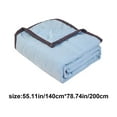 thumbnail image 4 of Dmlowu Cooling Blanket Lightweight Throw Blanket Summer Breathable Cotton Blanket for Bedroom School Office Dormitory, 55x79 Inch Multifunctional Comfortable Cooling Comforter, 4 of 8