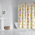 thumbnail image 2 of Pioneer Flower Floral Print Pattern Shower Curtain 84"x72" ,Bathroom Decorative Shower Curtains Set with 12 Hooks,Modern Waterproof Washable Shower Curtain, 2 of 6