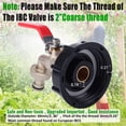 thumbnail image 3 of Valve de Filetage Large, Sortie Facile Contrôle Non Déformable Adaptateur de Filetage IBC Haute Résistance pour Tuyau de Jardin, 3 of 8