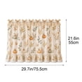 thumbnail image 3 of 30"x22" Oven Skirt Curtain for Kitchen Decor,Girlish Charm Lace Trim & 8 Ribbon Ties,Rustic Decorative Oven Door Curtain for Cottage Kitchen Decor, 3 of 7