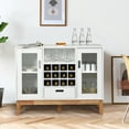 thumbnail image 4 of Costway Wood Wine Storage Cabinet w/ Wine Rack & Drawer, 4 of 10